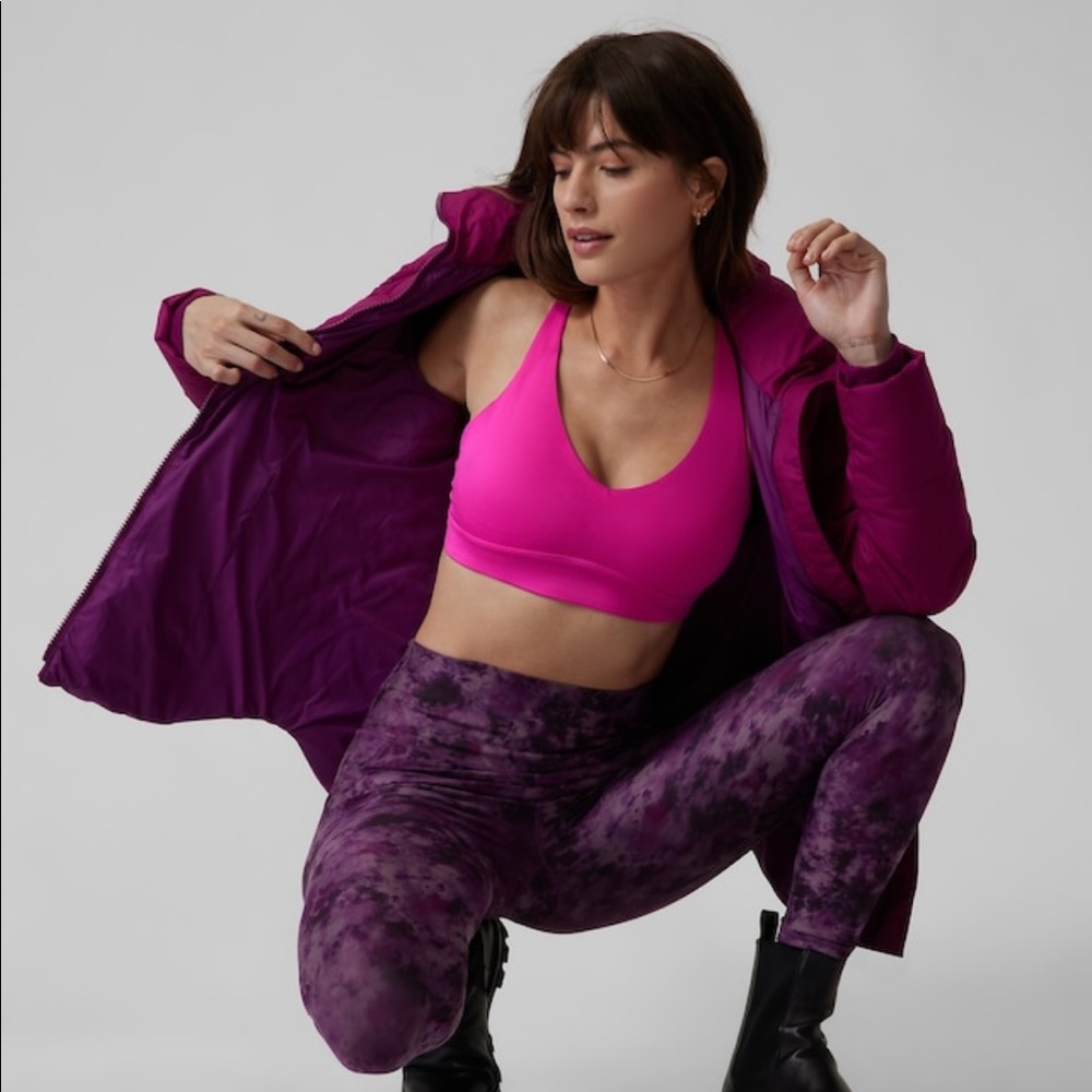 Athleta solace bra in electric fuchsia